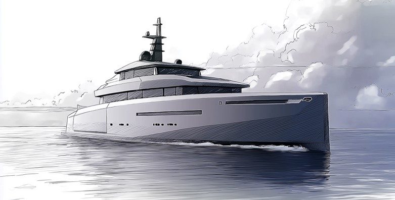 AULTRA marine design — superyacht concept on open water