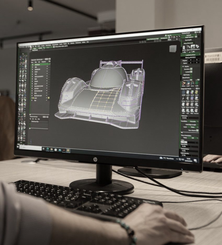 AULTRA design studio — CAD surface modelling at the workstation