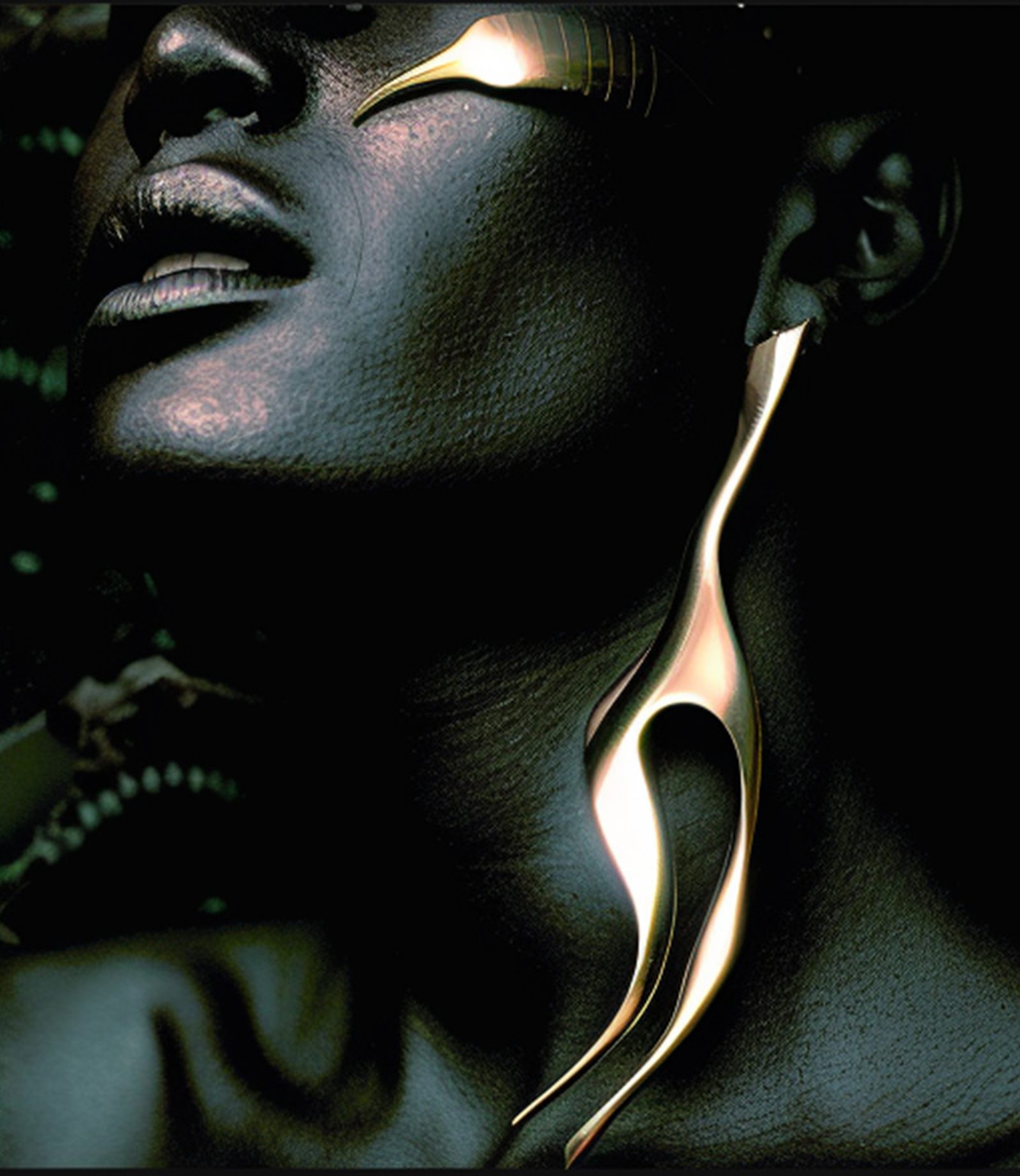 AULTRA material study — gold detail in soft light